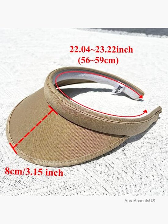4 Pack Clip on Wide Brim Sun Visors for Outdoor Sports Golf Tennis Travel